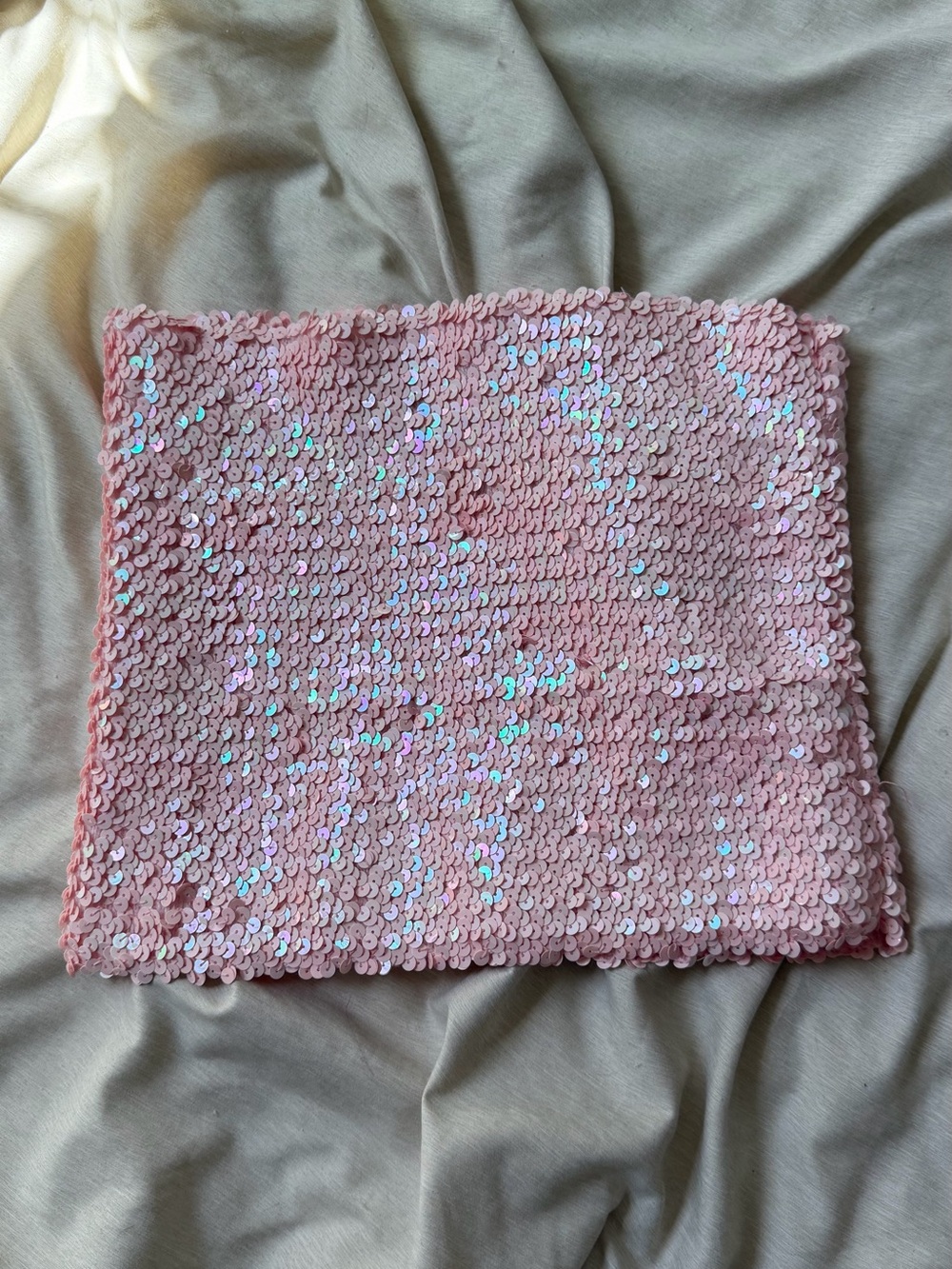 Vintage 1990s Hugo Buscati Collection pink sequin mini skirt